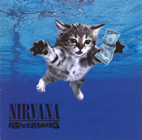 Pochettes albums lolcats Nirvana