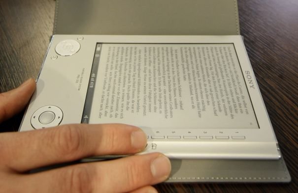 The digital reader eBook Sony PRS-505 is pictured at the Frankfurt book fair The digital reader eBook Sony PRS-505 is pictured at the Frankfurt book fair