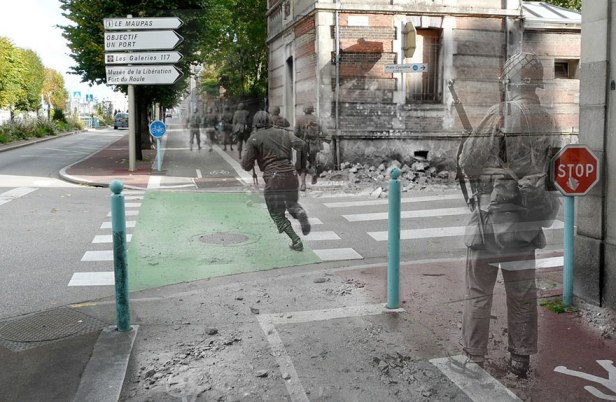 Cherbourg, avenue de Paris, ancien Poste de Police.